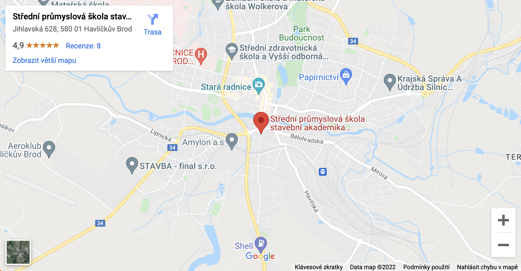 Mapa školy